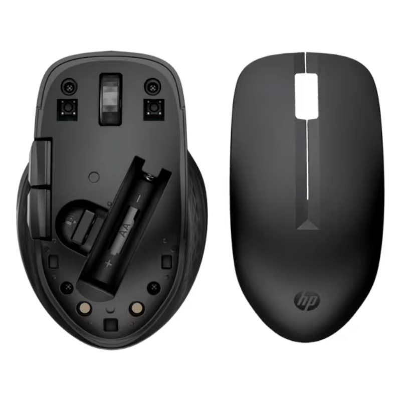 Mouse inalámbrico HP 435, Bluetooth® 5.0 y Wireless 2.4Ghz, Hasta 4000 ppp, 4 botones programables, Compatible conMicrosoft Windows® macOS® ChromeOS; Color negro, 77 % de plástico reciclado posconsumo; El embalaje es reciclable, 1 año de garantía. - Imagen 2