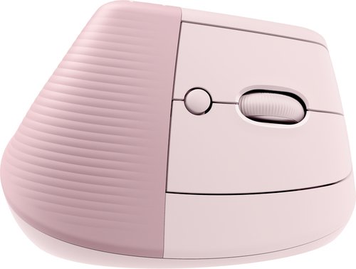 Mouse Ergonómico Logitech Lift, Inalámbrico, Óptico, 4.000DPI, RF Inalámbrico/Bluetooth, Rosa