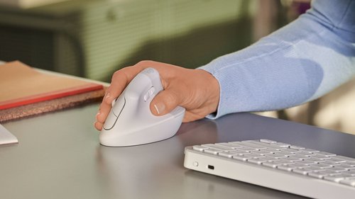 Mouse Ergonómico Logitech Lift, Inalámbrico, Óptico, 4.000DPI, RF Inalámbrico/Bluetooth, Rosa - Imagen 8