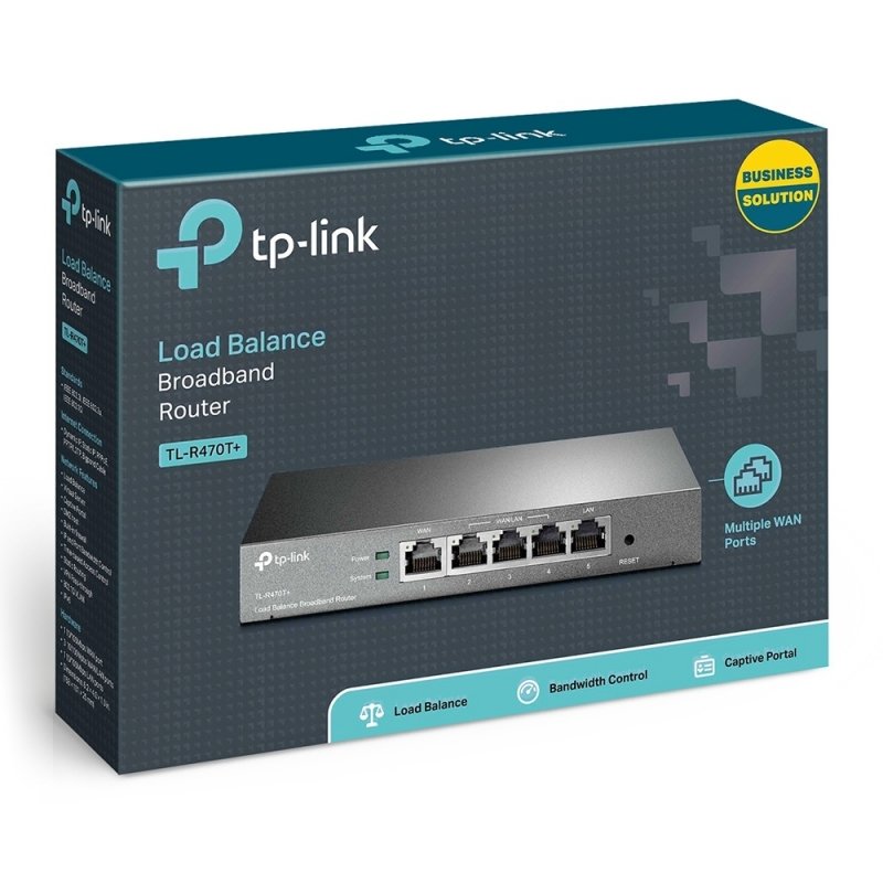 Router Balanceador TP-Link Fast Ethernet con Firewall TL-R470T+, Alámbrico, 5x RJ-45 - Imagen 6