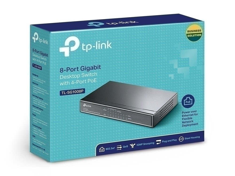 TP-Link switch de escritorio Gigabit de 8 puertos con 4 puertos PoE+ - Imagen 4