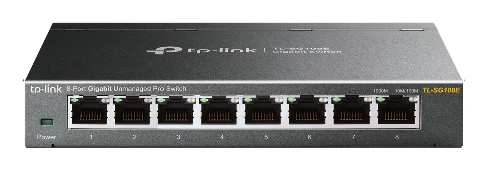 TP-Link EasySmart TL-SG108E 8 Puertos Conmutador Ethernet - 10/100/1000Base-T - 2 Capa compatible - De Escritorio, Montable en bastidor - 3Año(s) Garantía limitada