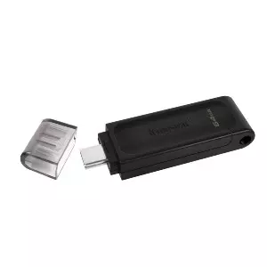 Memoria USB Kingston DataTraveler 70, 64GB, USB-C 3.0, Negro - Imagen 5