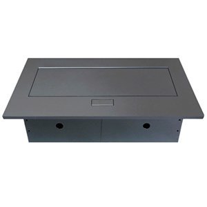 BROBOTIX CAJA PARA MESA: HDMI USB RJ45 SVGA 3.5 MM CORRIENTE COLOR PLATA - Gabinete de Conectividad para Mesa con Modulo de Conexiones 1 Puerto SVGA HD15 - 1 Puerto HDMI - 1 puerto USB V2.0 - 1 Puerto Estereo 3.5 mm - 2 Puertos RJ45 CAT5e - 2 Puertos de c - Imagen 4
