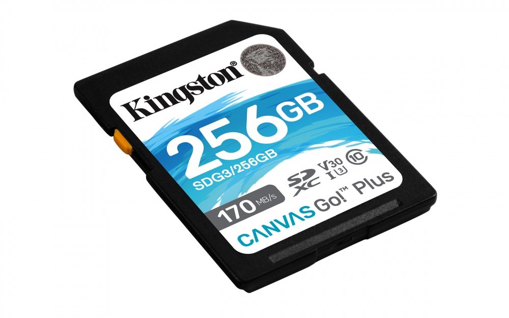Memoria Flash Kingston Canvas Go! Plus, 256GB SDXC UHS-I Clase 10 - Imagen 2