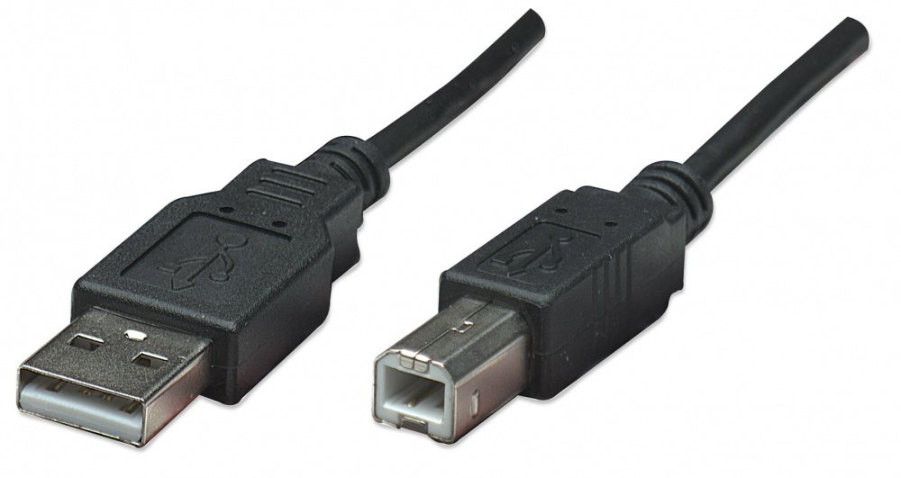 Manhattan Cable USB-A Macho - USB-B Macho, 50cm