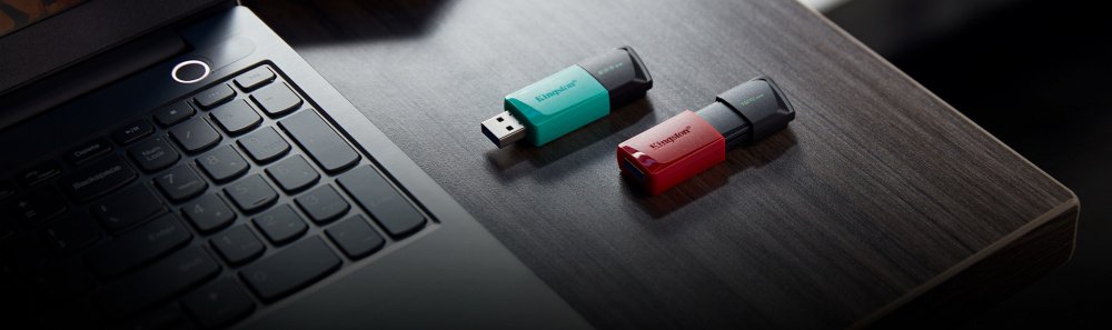 Memoria USB Kingston DataTraveler Exodia M, 256GB, USB A, Negro/Turquesa - Imagen 3