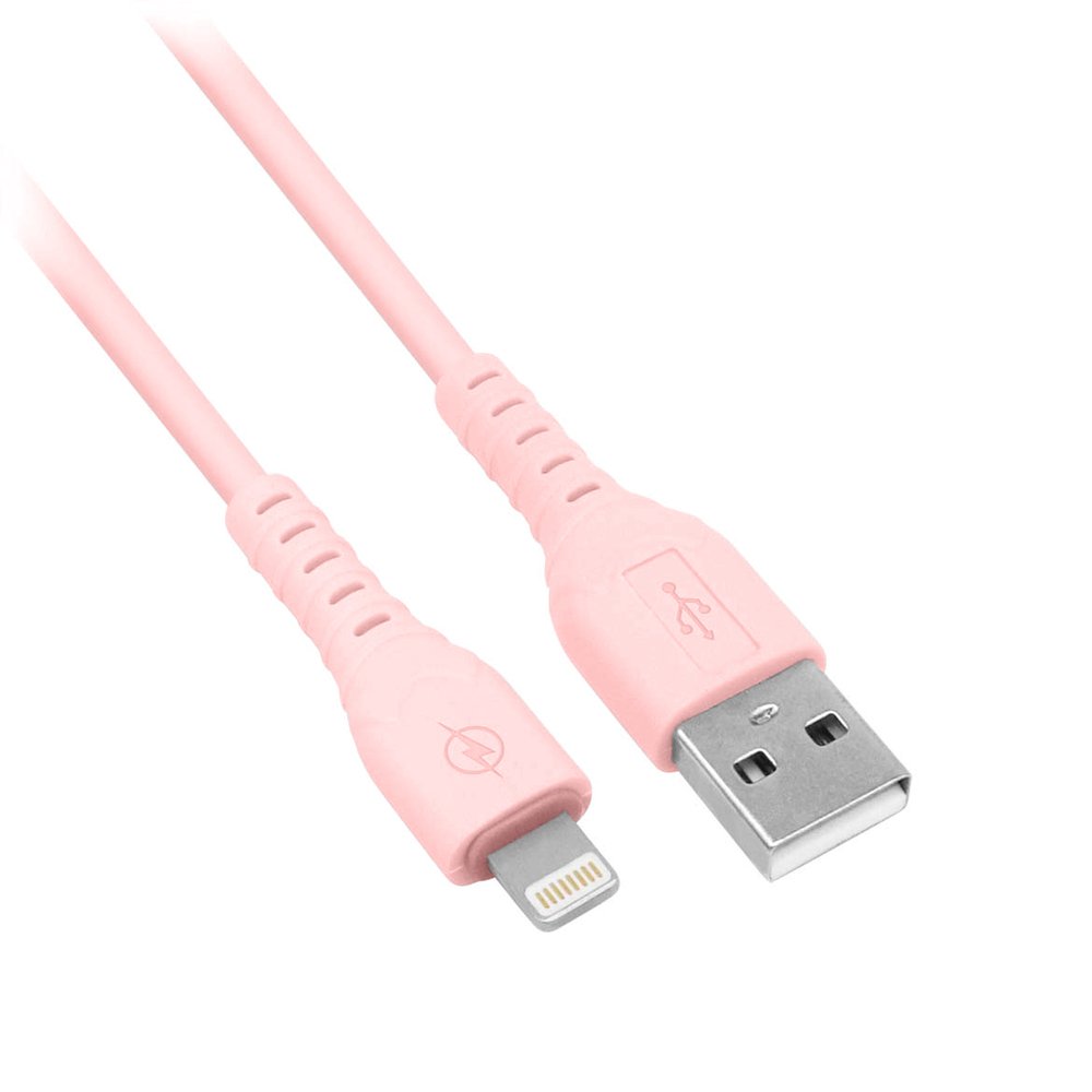 BROBOTIX CABLE CARGA RAPIDA LIGHTNING 1 METRO COLOR ROSA , Compatible con Apple iPad iPhone Celular Telefono - Cable USB 1 Conector A Macho a Conector Lightning