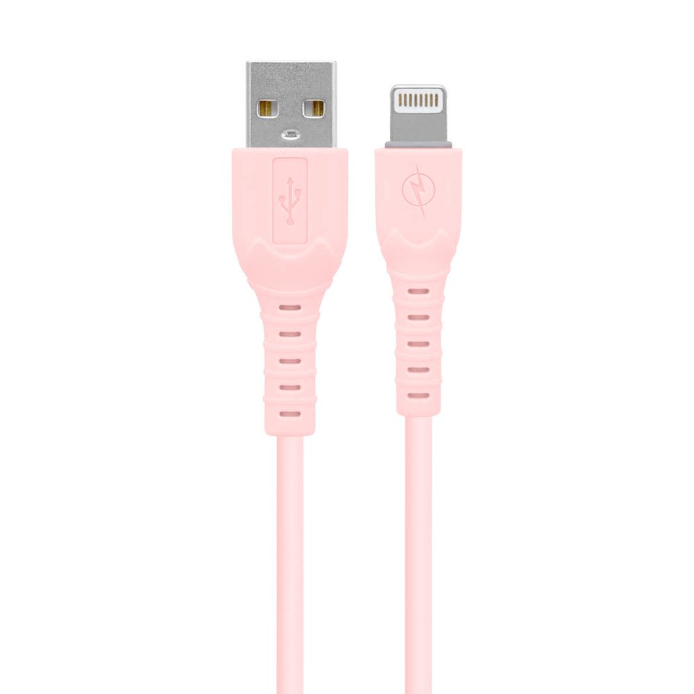 BROBOTIX CABLE CARGA RAPIDA LIGHTNING 1 METRO COLOR ROSA , Compatible con Apple iPad iPhone Celular Telefono - Cable USB 1 Conector A Macho a Conector Lightning - Imagen 2