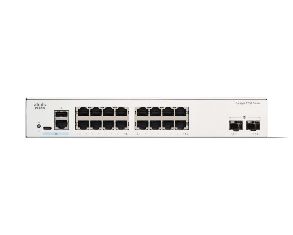 Switch Cisco C1200-16T-2G, 16 Puertos Gigabit Ethernet 10/100/1000, 2 Puertos SFP, 36 Gbit/s, 8000 Entradas, Administrado - Imagen 3