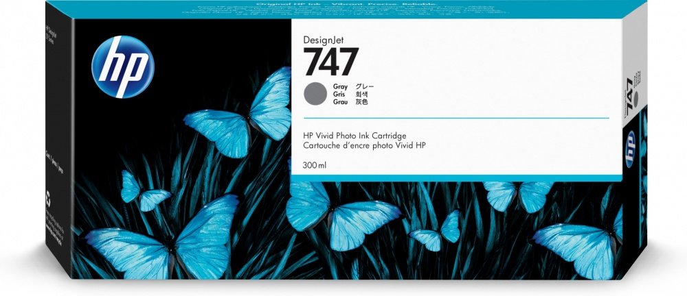 HP 747 300ML GRIS TINTA AMPLIO FORMATO