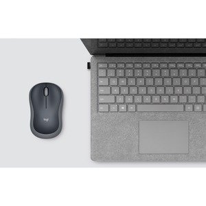 Logitech M185 Mouse - Radiofrecuencia - USB - Óptico - 3 Botón(es) - Plata - 1 Solamente - Inalámbrico - 10m - 2.40GHz - 1000 dpi - Rueda de desplazamiento - Simétrico - 1 x AA Battery Supported - 1Año(s) Duración de pilas - Imagen 5