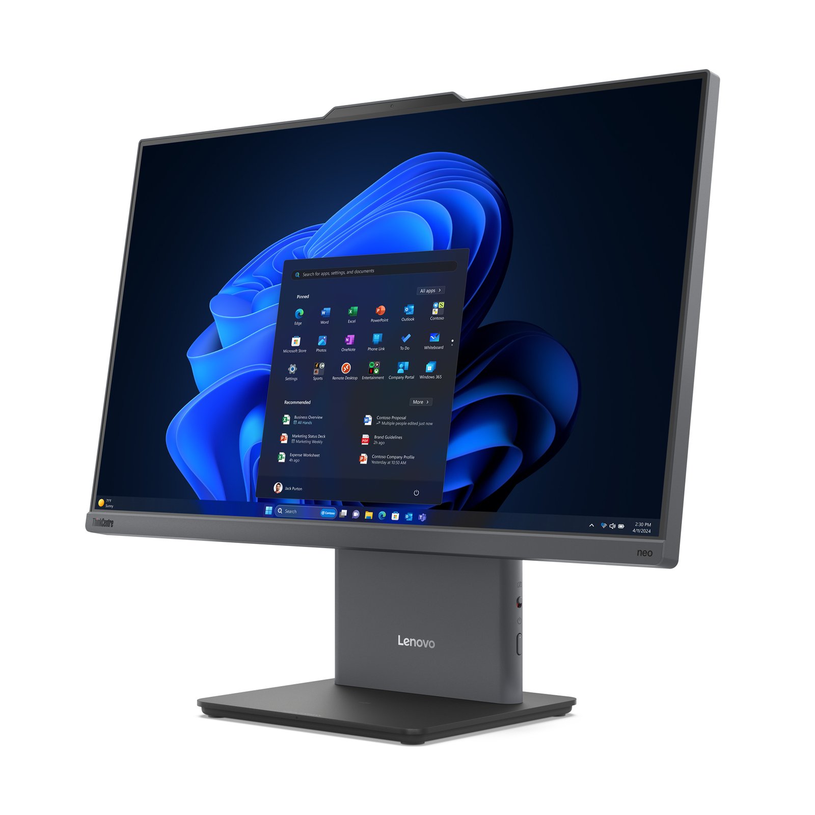 Computador Todo en Uno Lenovo ThinkCentre neo 50a 24 Gen 5 12SD002GLS - Intel Core i7 13a Gen i7-13620H - 32GB - 1TB SSD - 60.5cm (23.8") Full HD - De Escritorio - Intel Chip - 1920 x 1080 - Windows 11 Pro - Intel UHD Graphics DDR5 SDRAM - Español Teclado - IEEE 802.11ax - 90W - Imagen 2